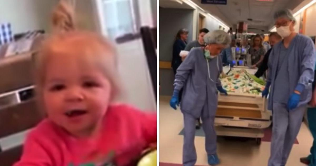 Hospital Staff Sings “Amazing Grace” To Toddler Going On Her Final Journey To Donate Organs